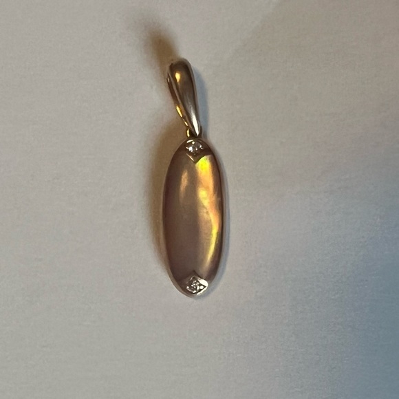 14k gold reversible pendant - Picture 4 of 7